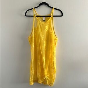 🛍️ No Boundaries, Woman’s Size XL Yellow Women's Tank Style SWIMSUIT COVER UP